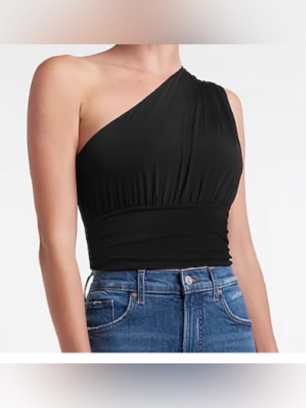 Express Black Body Contour Top